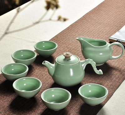 德化汝窯陶瓷茶具套裝 龍馬壺中的時(shí)光雅韻